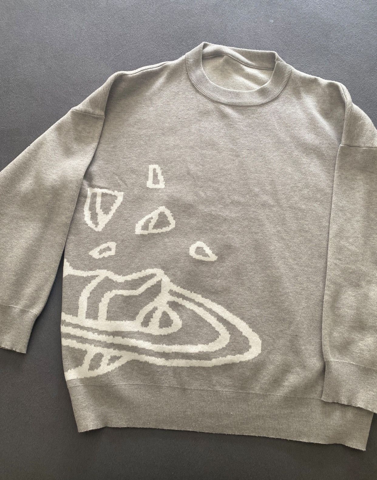 Vintage Gray Jersey Size US M / EU 48-50 / 2 - 1 Thumbnail