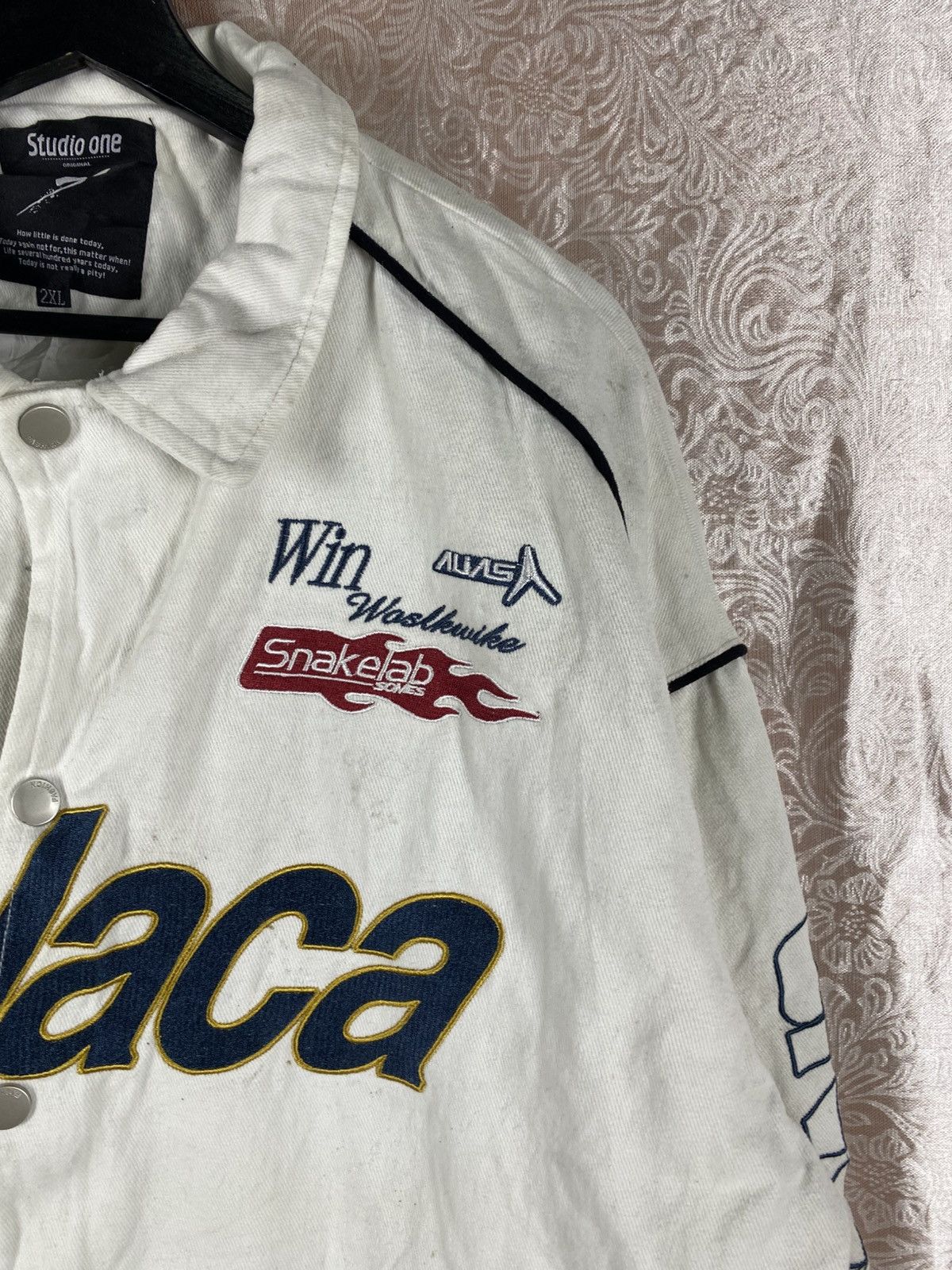 Vintage Vintage Studio One Pelaca Racing Jacket Button Motorsport Size US XXL / EU 58 / 5 - 8 Thumbnail