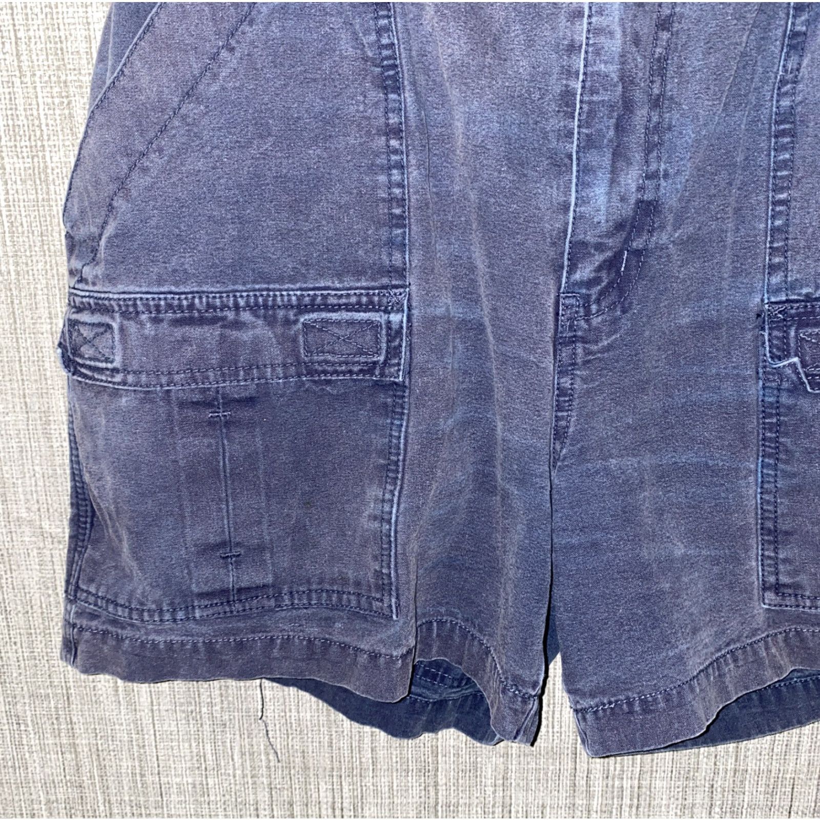 Vintage Sierra Trading Post Mens Blue Cotton Cargo Shorts Size 36, Regular Fit, Flat Front, Casual Size US 36 / EU 52 - 3 Thumbnail