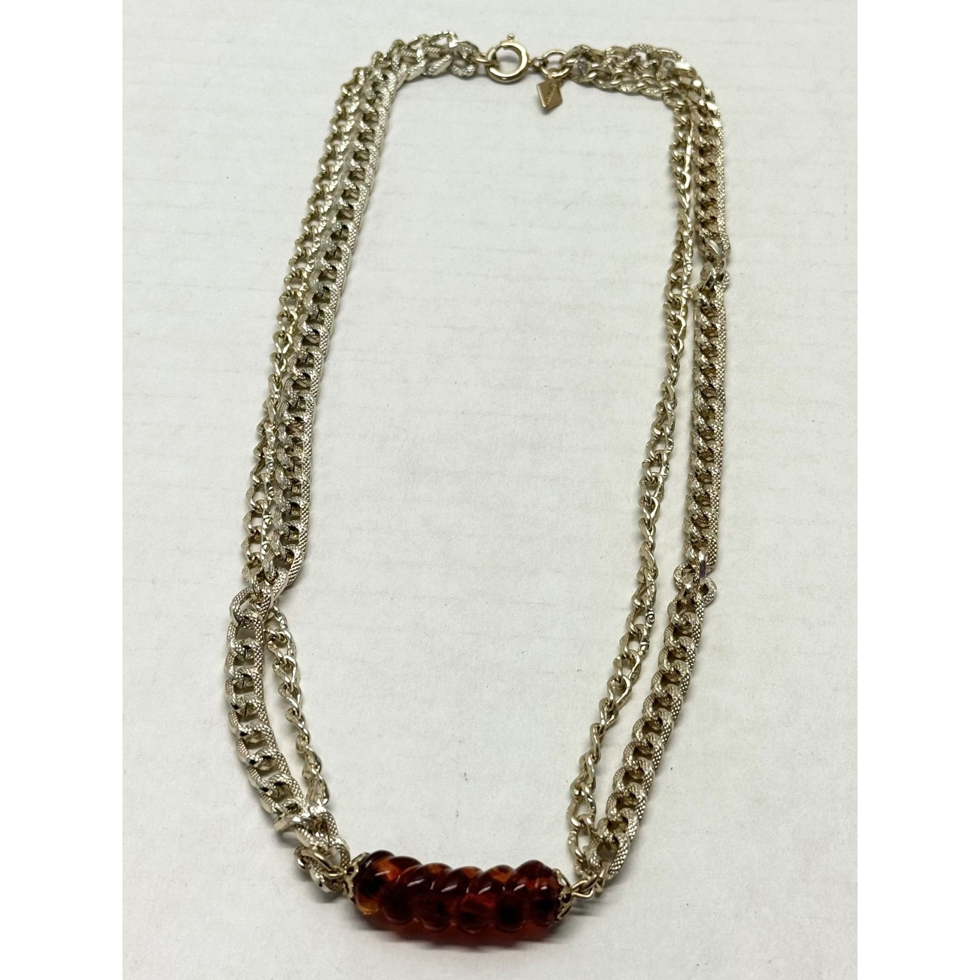 Vintage Vintage Sarah Coventry brown glass chain collar necklace Size ONE SIZE - 1 Thumbnail