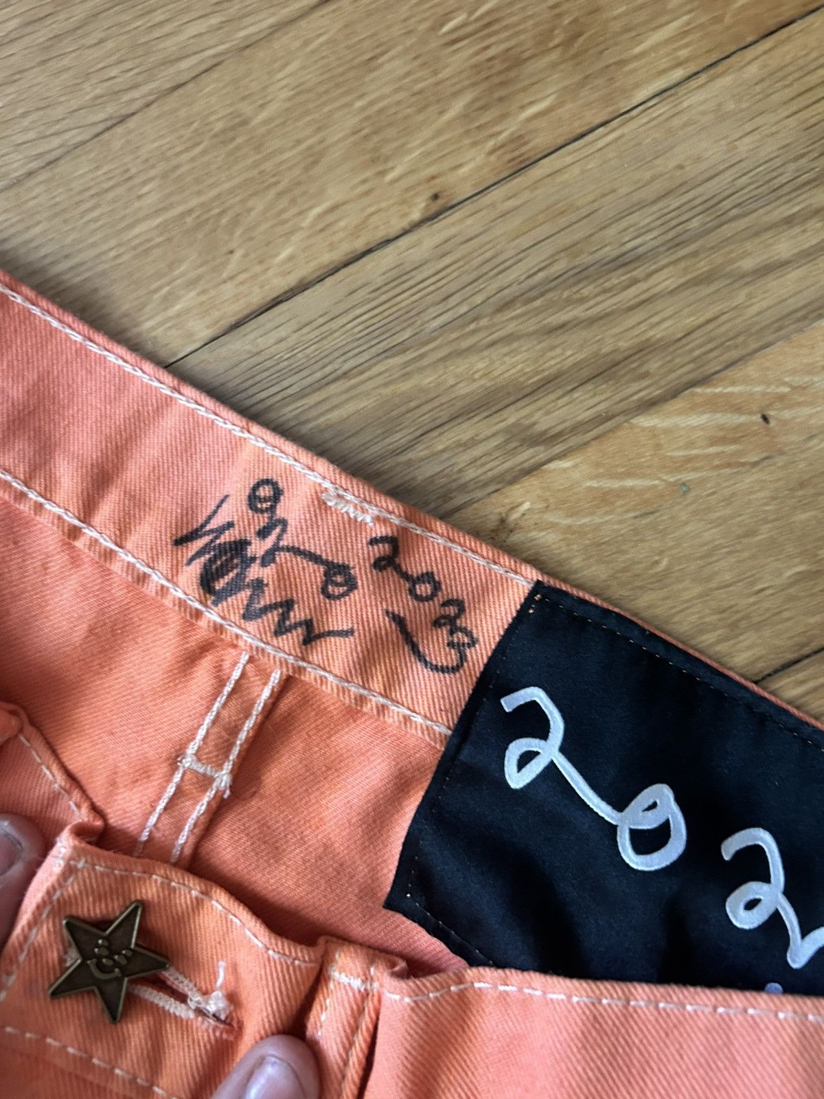 Asspizza 1 of 1 hand dyed Halloween Halo Star jeans Size US 32 / EU 48 - 7 Thumbnail