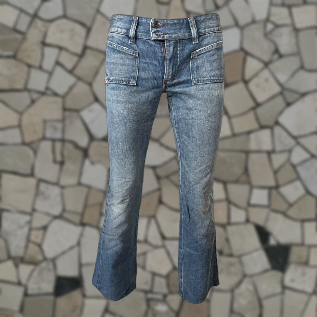 Diesel VINTAGE Diesel Jeans HUSH 30 Bootcut Flare Denim 0070L Made in Italy Women 30 Blue 2005 Size 30" / US 8 / IT 44 - 1 Thumbnail