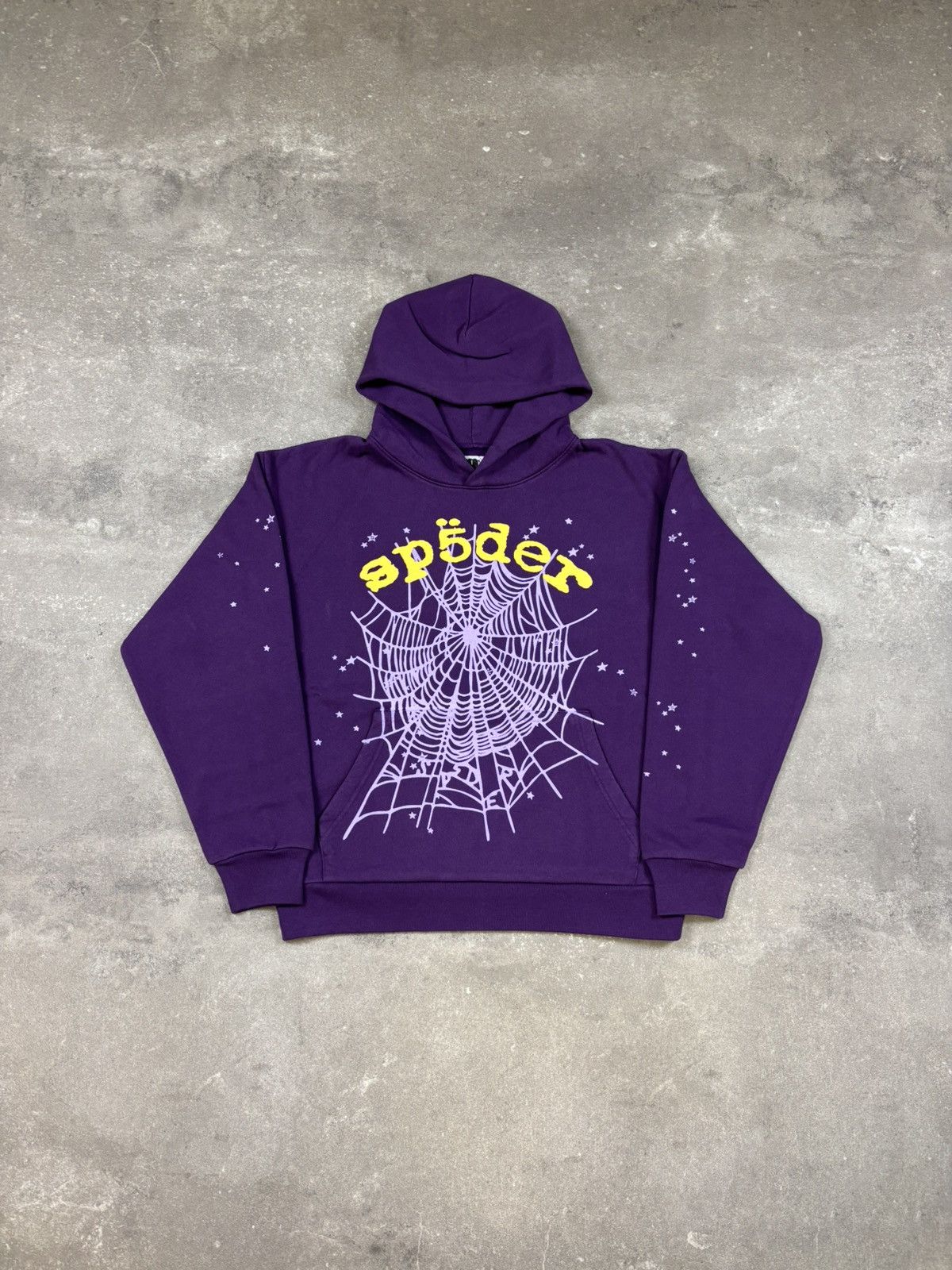 Sp5der Sp5der OG Web V2 Star Hoodie, Purple Size US L / EU 52-54 / 3 - 1 Thumbnail