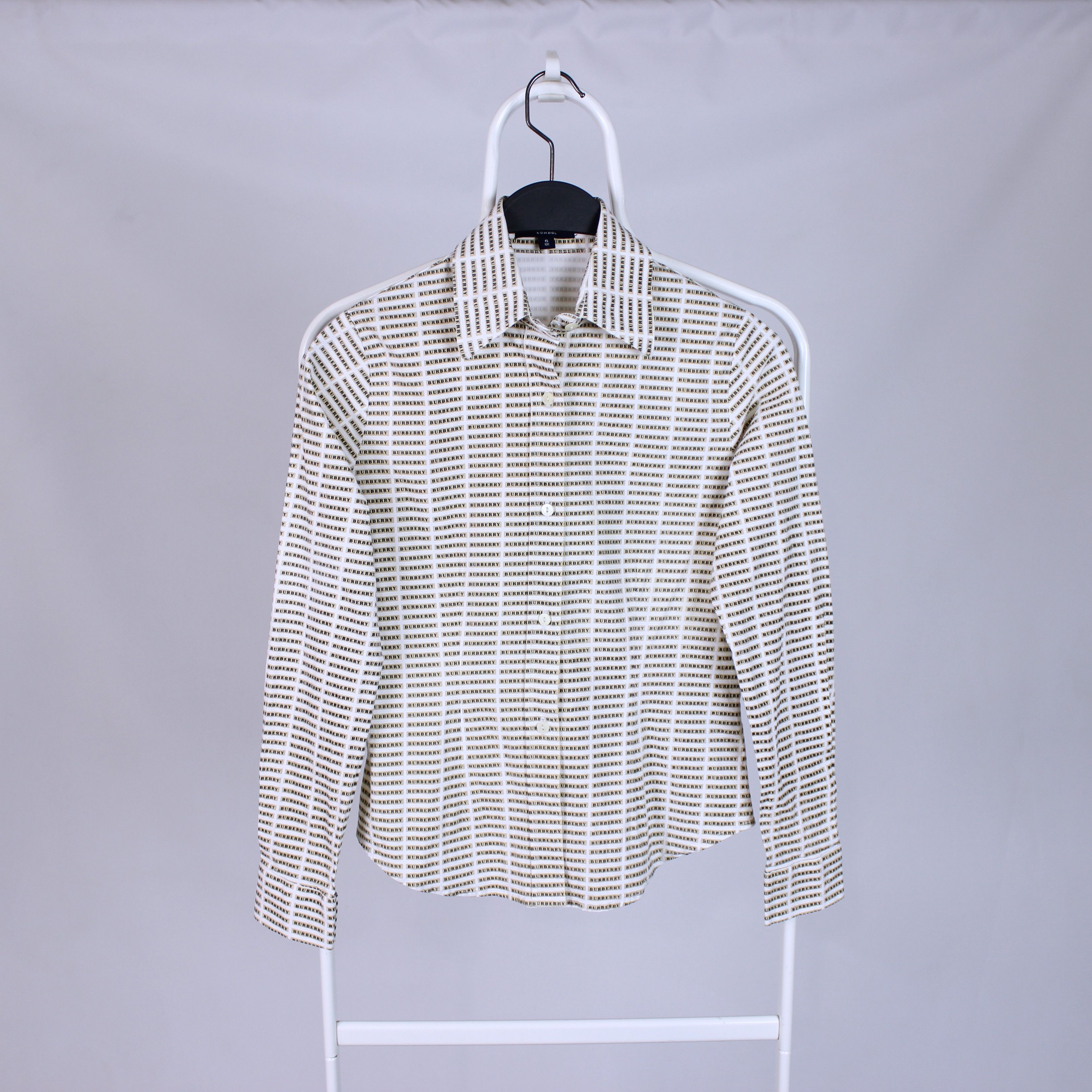 Burberry Burberry vintage monogram button ups shirt XS S 6 uk Size XS / US 0-2 / IT 36-38 - 3 Thumbnail
