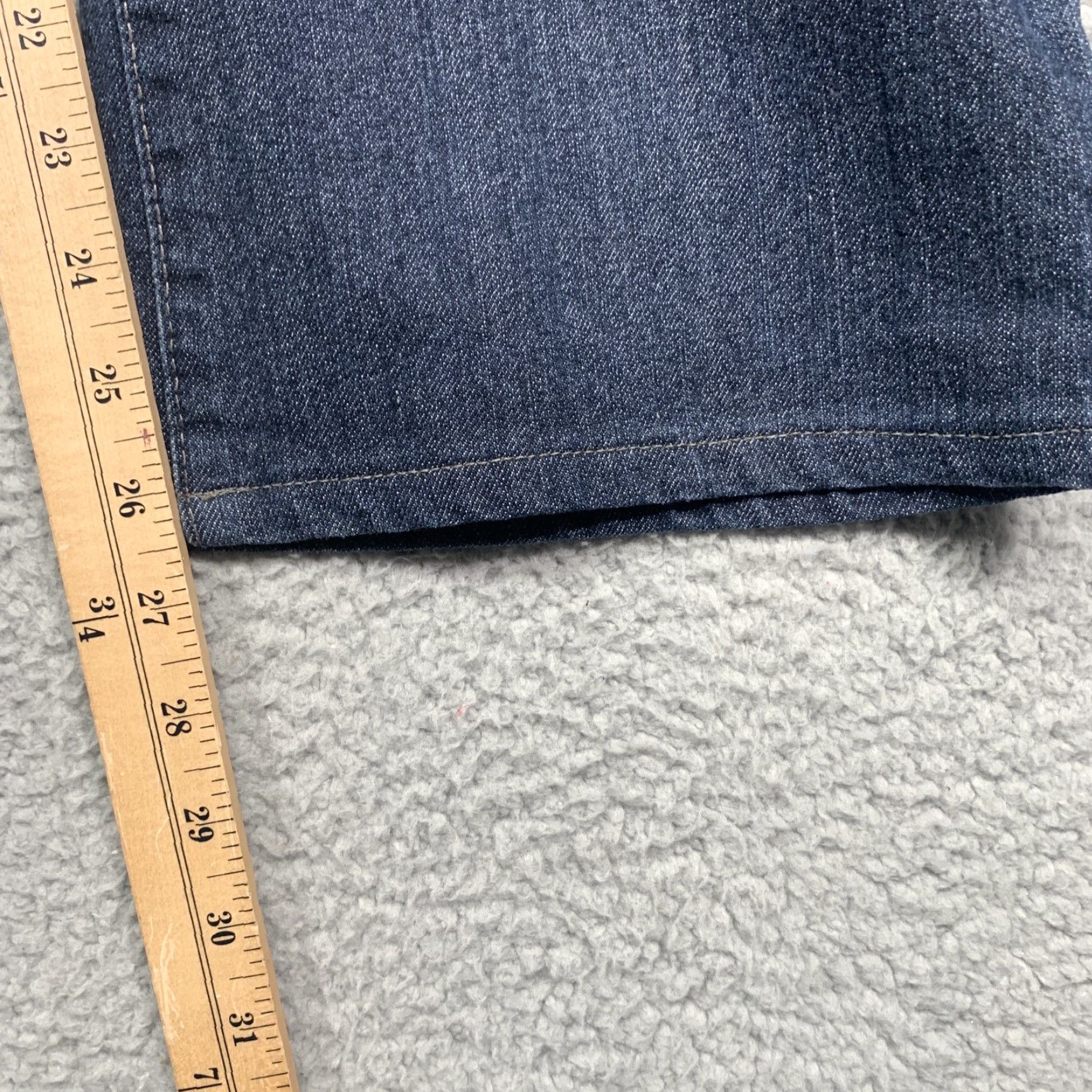 Area Covington Petite Womens Jeans 14P 36x26.5 Blue Straight Leg 5-Pocket Belt Loops Rear Flap Pockets Regular Fit Denim Size 36" / US 14 / IT 50 - 6 Thumbnail
