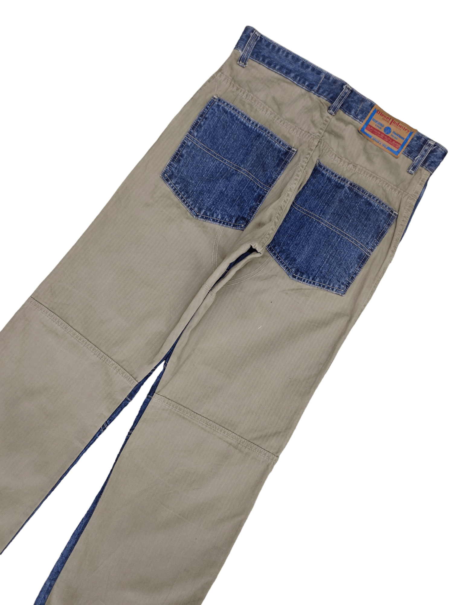 Diesel Vintage Y2k Diesel Two Tone Denim Loose Pants Wide Leg Size US 32 / EU 48 - 5 Thumbnail