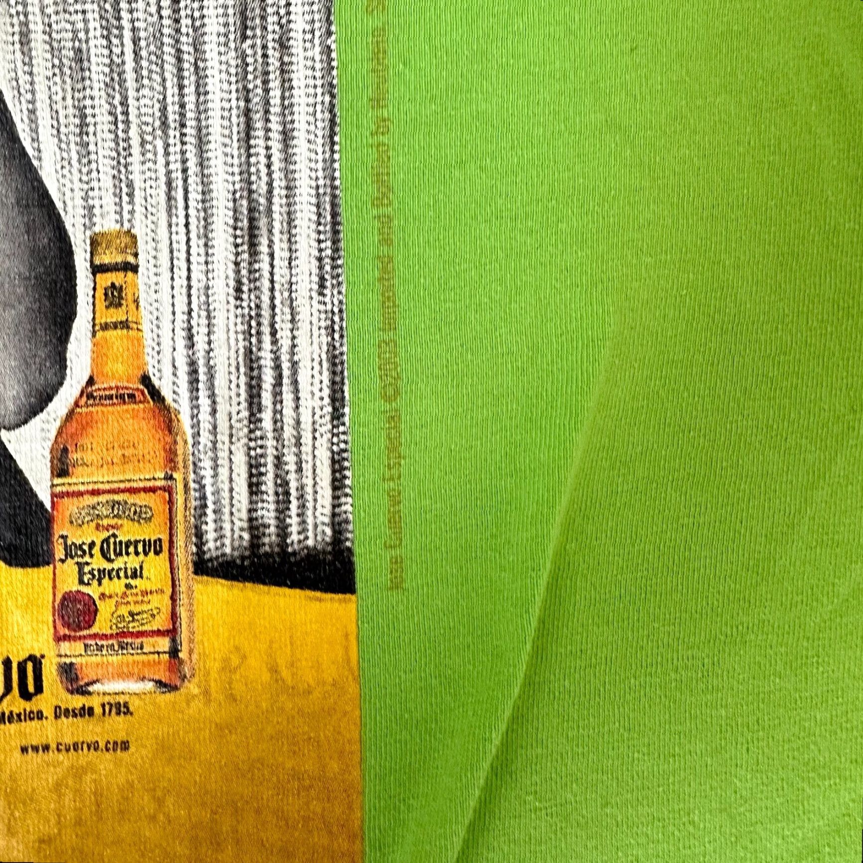 Vintage Vintage Jose Cuervo Shirt XL Green Mens T-Shirt 90s Cotton Deluxe Mock Neck Short Sleeve Size US XL / EU 56 / 4 - 6 Thumbnail