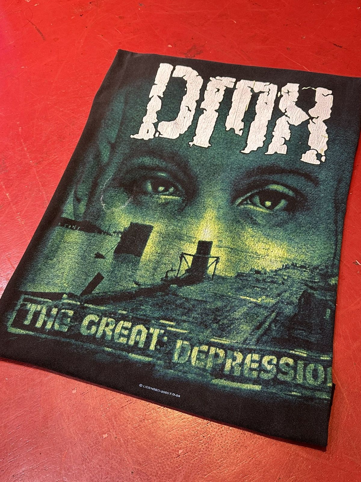 image of Rap Tees Vintage Dmx The Great Depression in Black, Men's (Size Large)