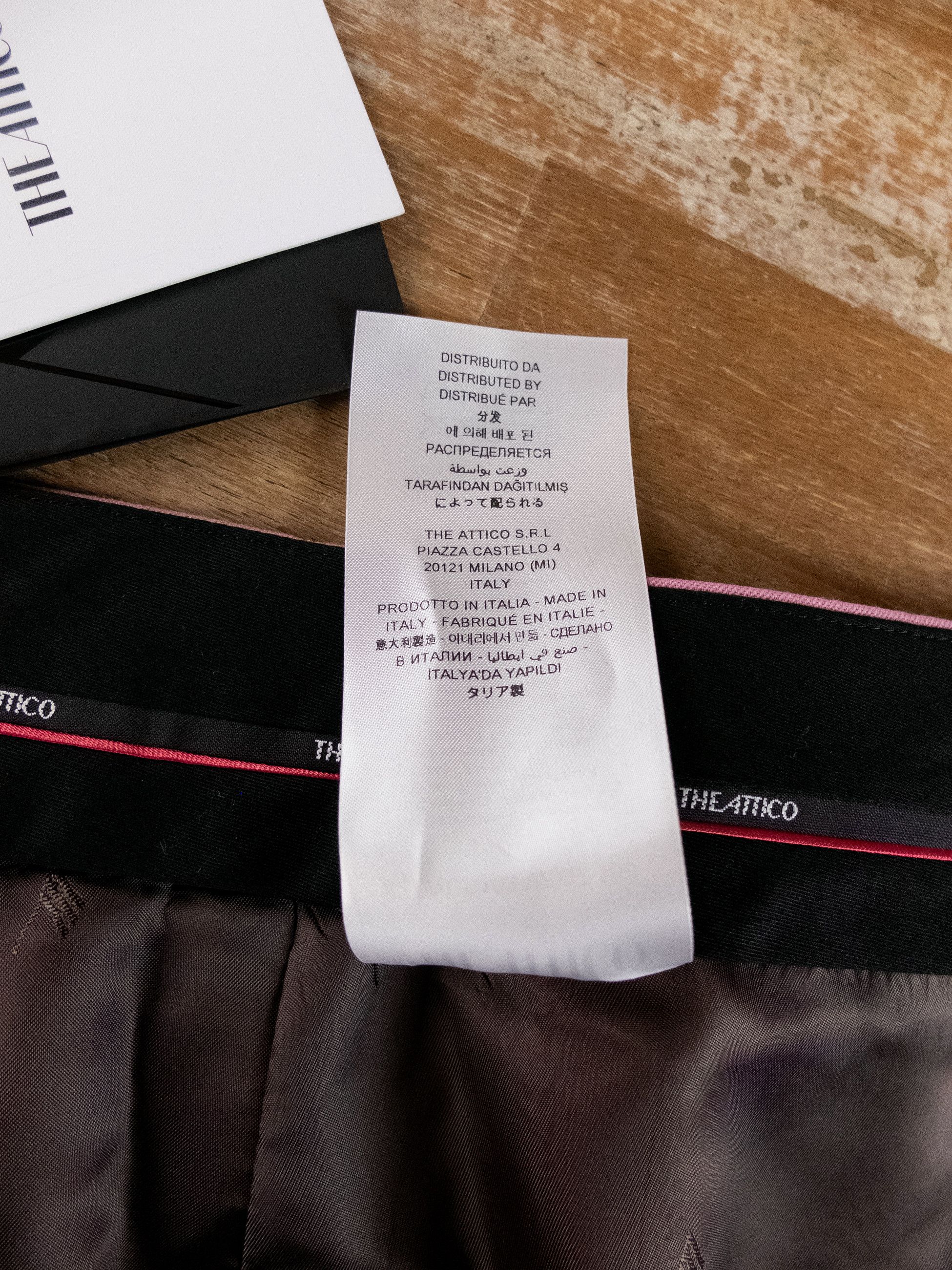 The Attico THE ATTICO orchid haze pink wool mini envelope skirt 6 / 42 Size 28" / US 6 / IT 42 - 13 Thumbnail