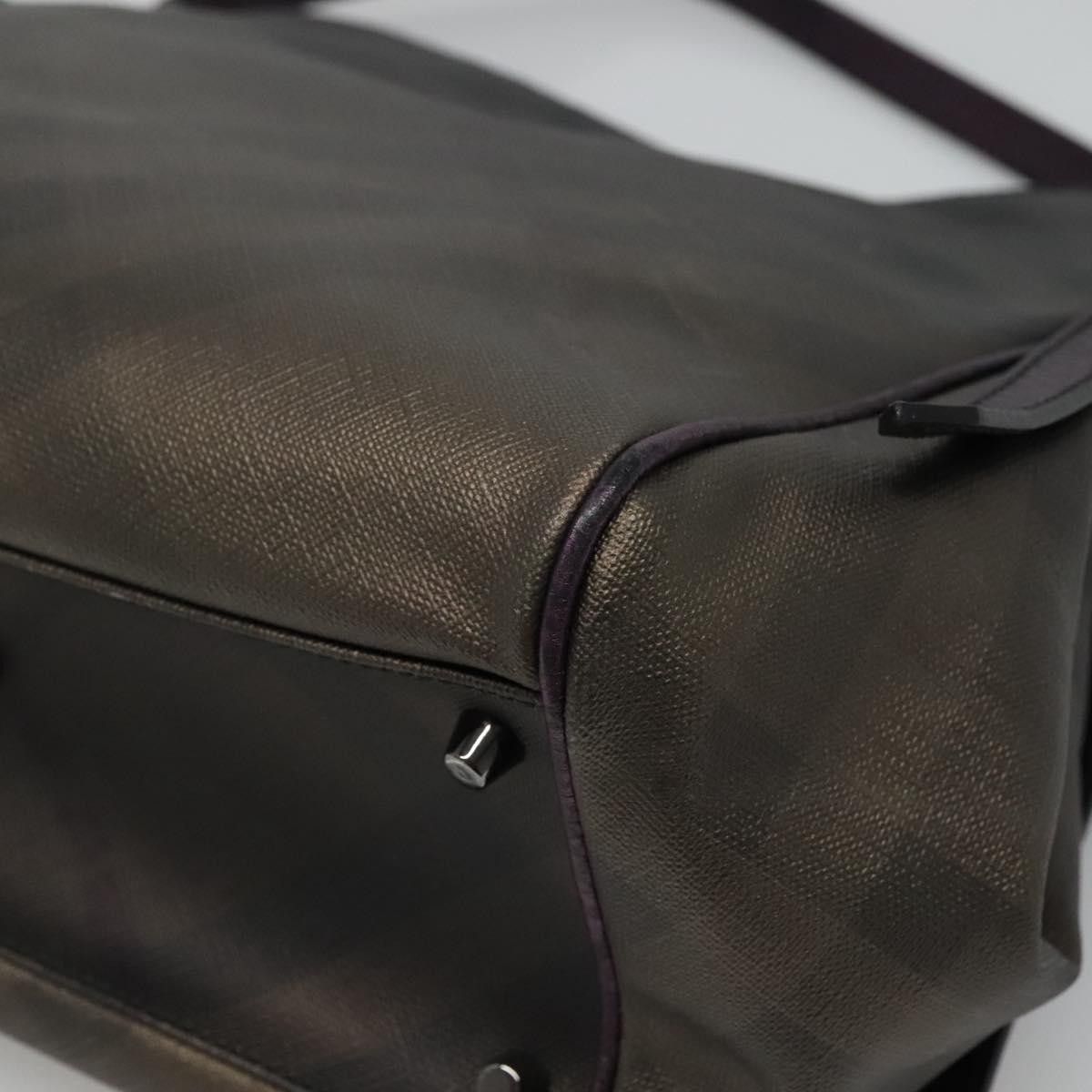 Burberry Burberry Nova Check Tote Bag Pvc Brown Size ONE SIZE - 12 Thumbnail