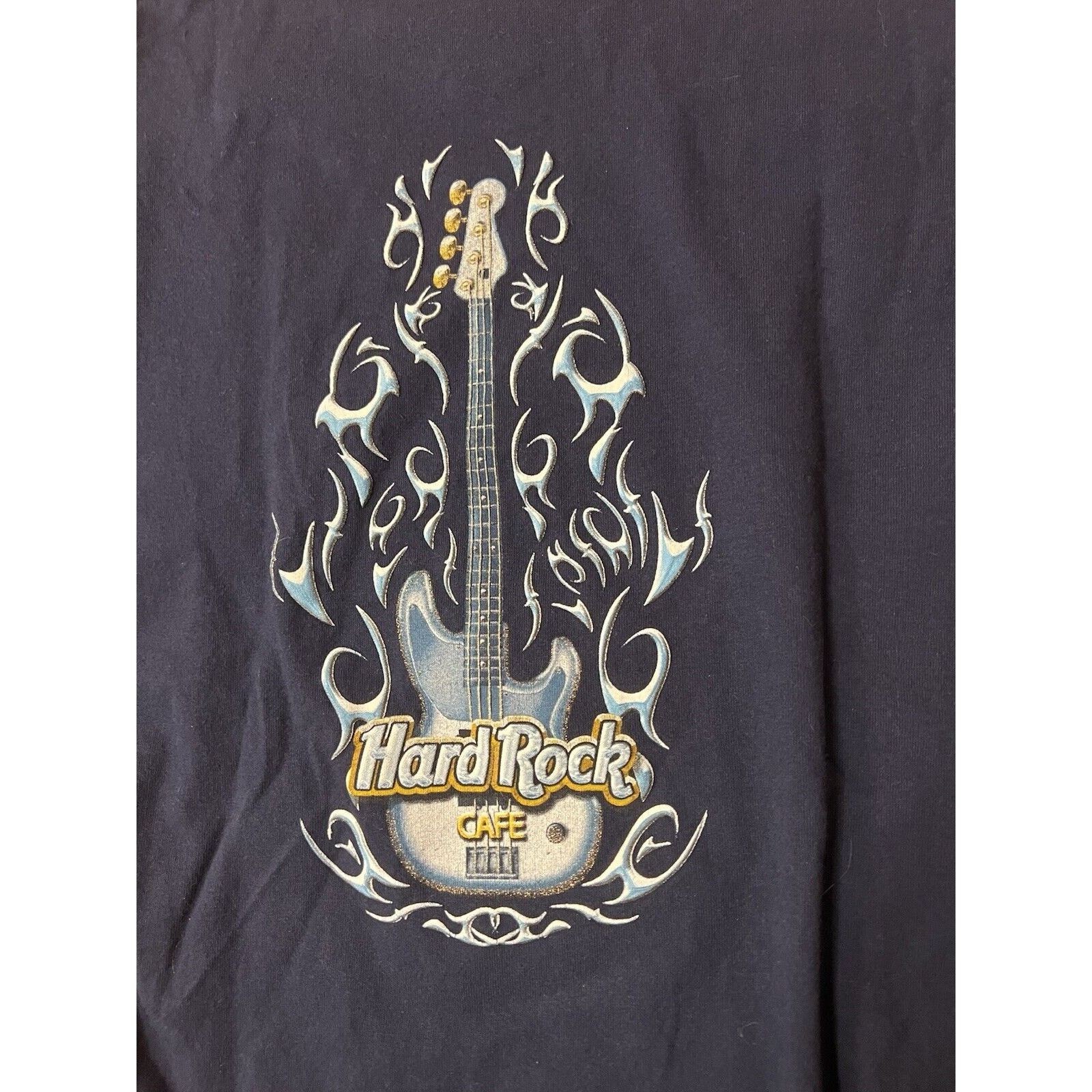 Hard Rock Cafe Vintage Hard Rock Cafe Blue Flames Crewneck T Shirt Mens XL Size US XL / EU 56 / 4 - 3 Thumbnail