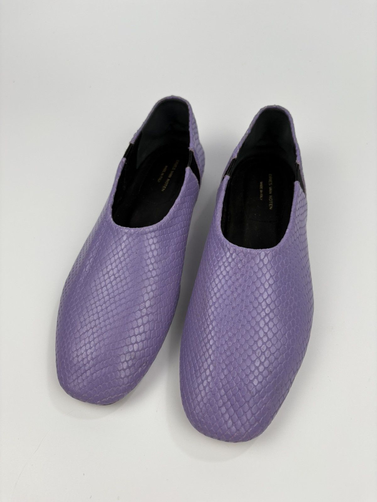 Dries Van Noten Lavander Snakeskin Flats Size US 6 / IT 36 - 2 Thumbnail