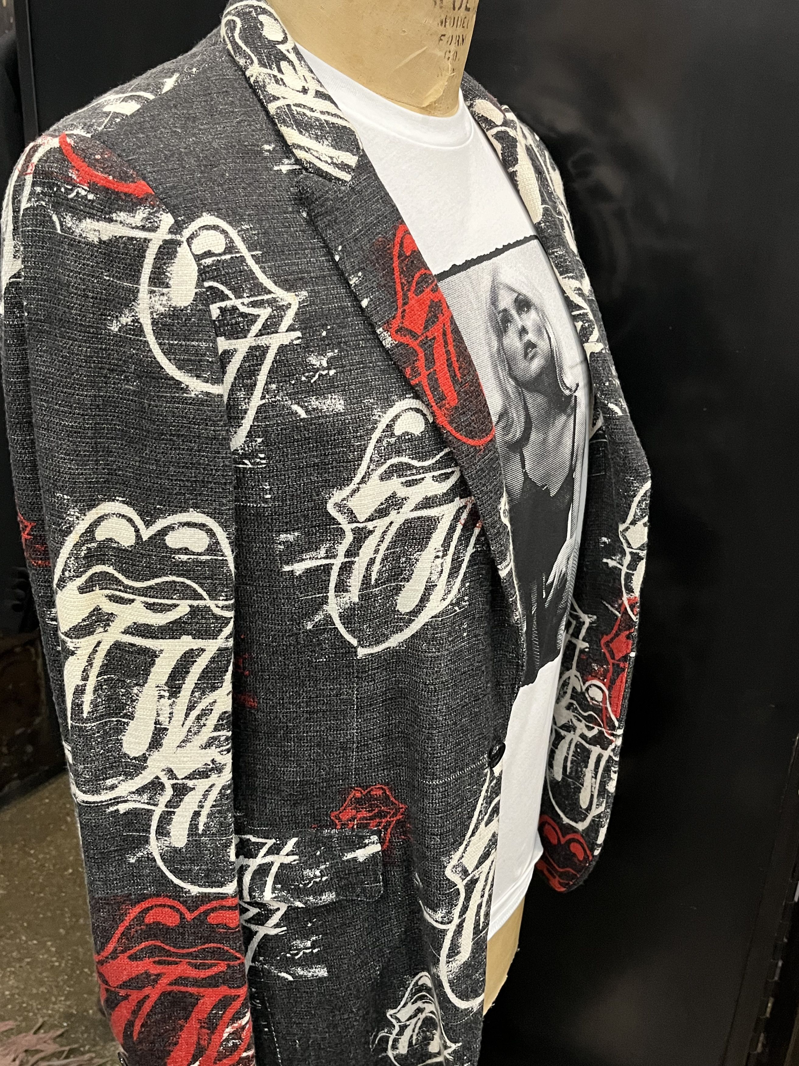 Comme des Garcons Homme Plus Rolling Stone Logo Jacket Size US M / EU 48-50 / 2 - 2 Thumbnail