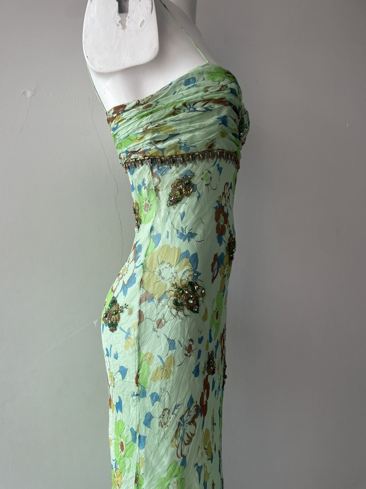 Vintage Parisian silk dress Size S / US 4 / IT 40 - 16 Thumbnail