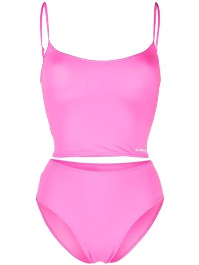Balenciaga o1bcso1str1024 Two Piece Swimsuit in Pink Size M / US 6-8 / IT 42-44 - 1 Thumbnail