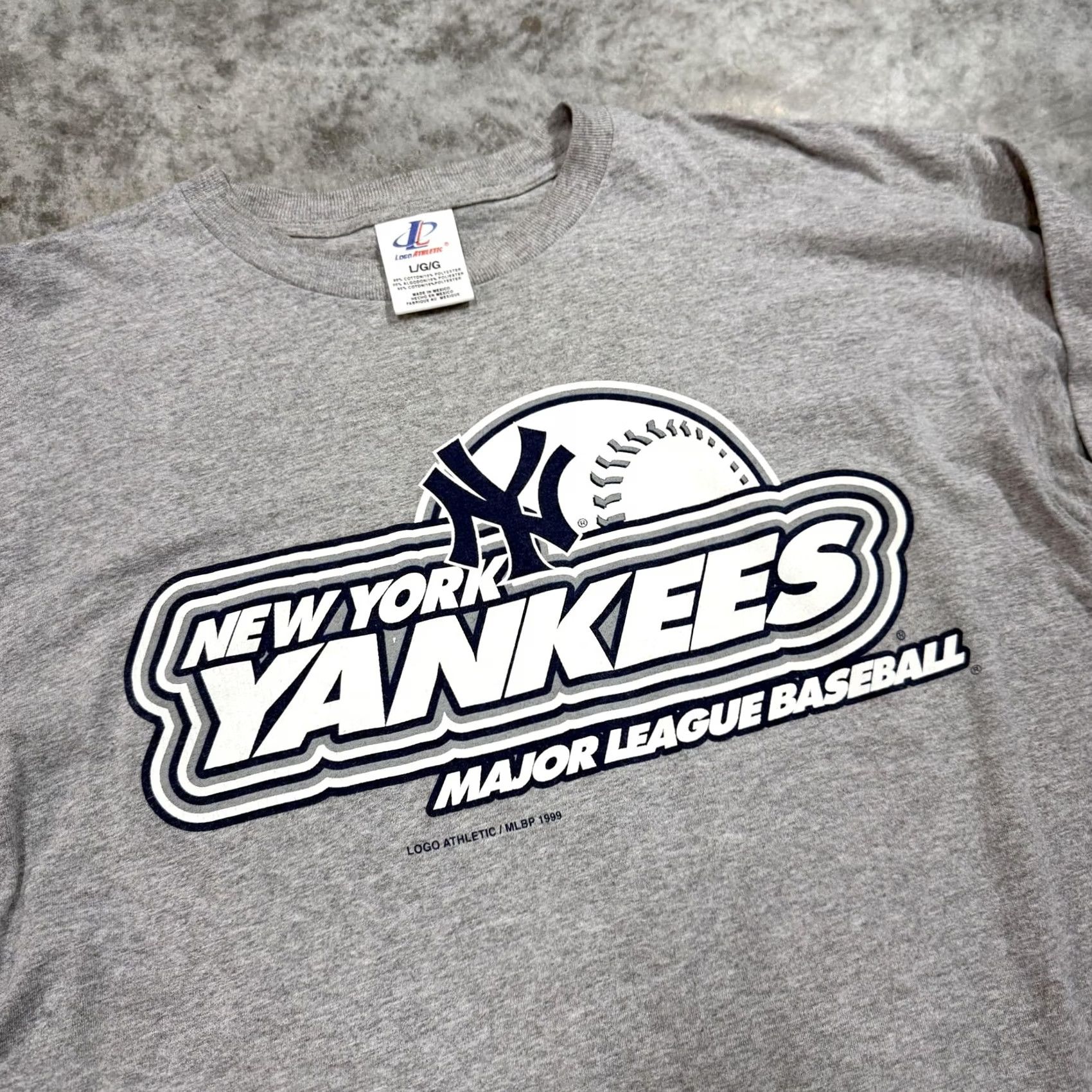 Logo Athletic VINTAGE New York Yankees Shirt Mens Large Gray Logo Athletic MLB 90s T-Shirt Size US L / EU 52-54 / 3 - 2 Thumbnail