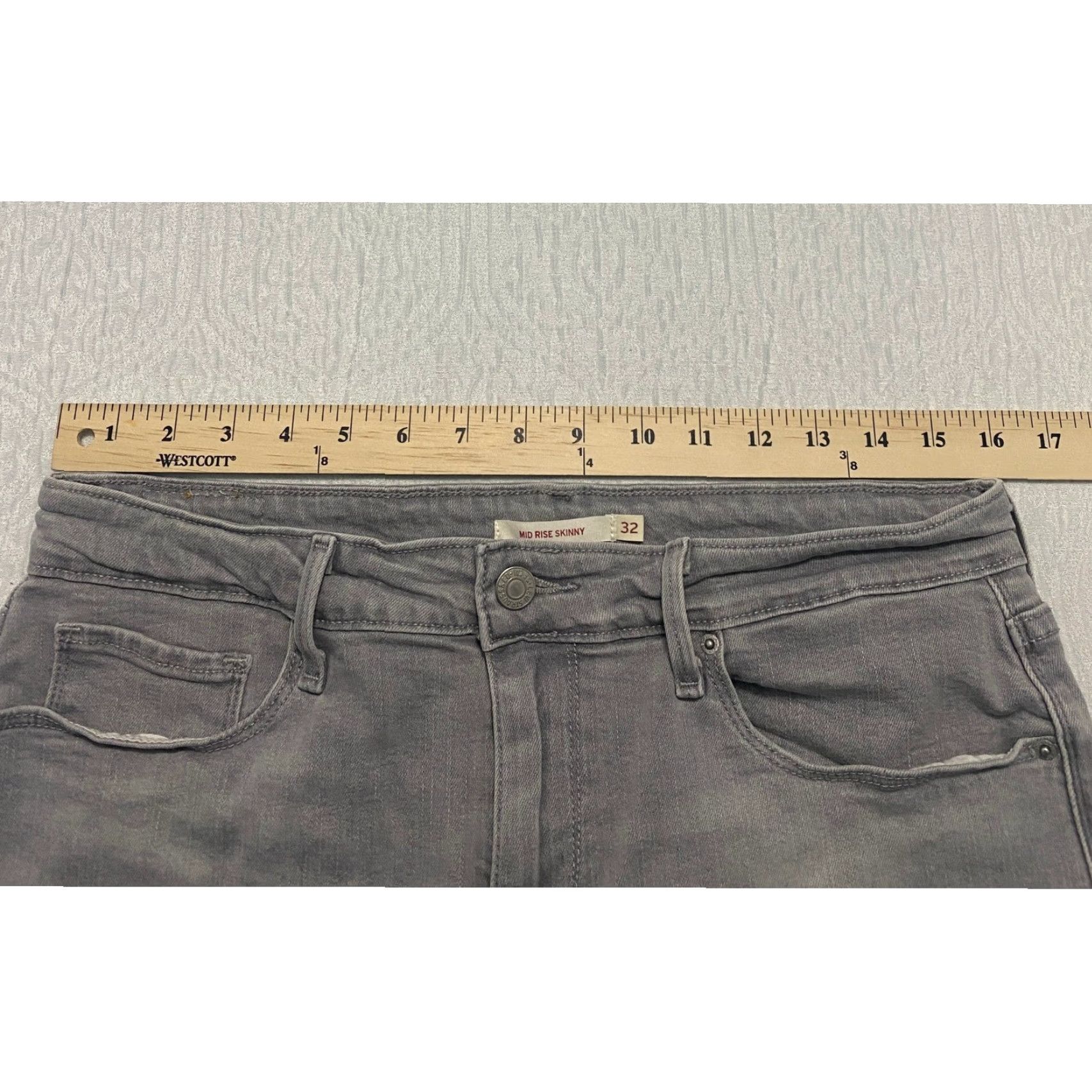 Levi's Levi's Jeans Slim Skinny Women's Size 32 Gray Denim Comfort Stretch Size 24" / US 00 / IT 34 - 6 Thumbnail