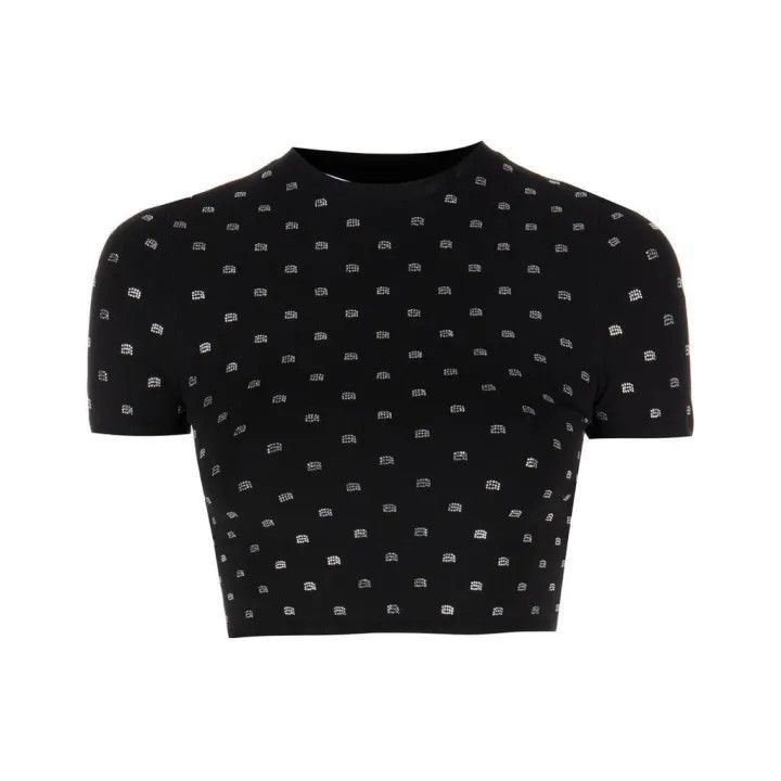Alexander Wang Alexander Wang SS23 Short Sleeve Crystal Tee - Size S / US 4 / IT 40 - 1 Thumbnail