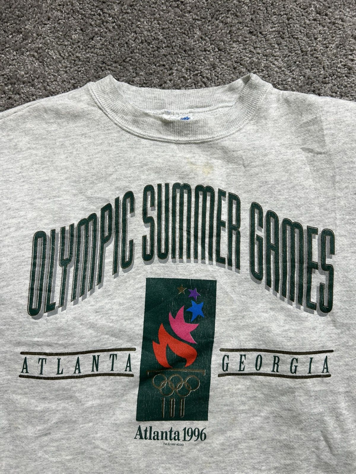 Vintage Vintage 90s Olympics Crewneck Dated 1992 1996 Made in USA Size US L / EU 52-54 / 3 - 2 Thumbnail