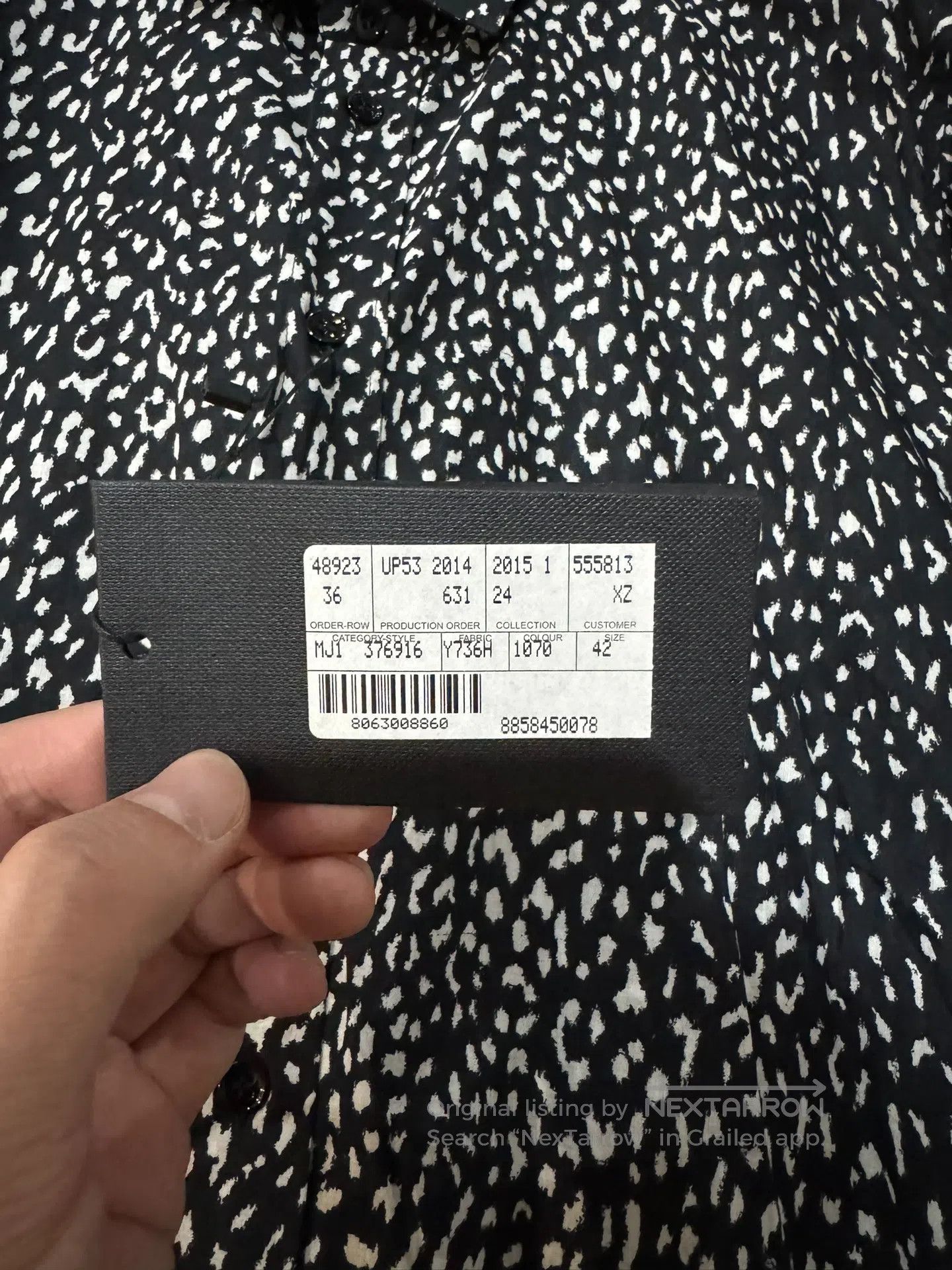 Saint Laurent Paris Saint Laurent Paris Original Leopard Print Men's Shirt| Size US XS / EU 42 / 0 - 3 Thumbnail