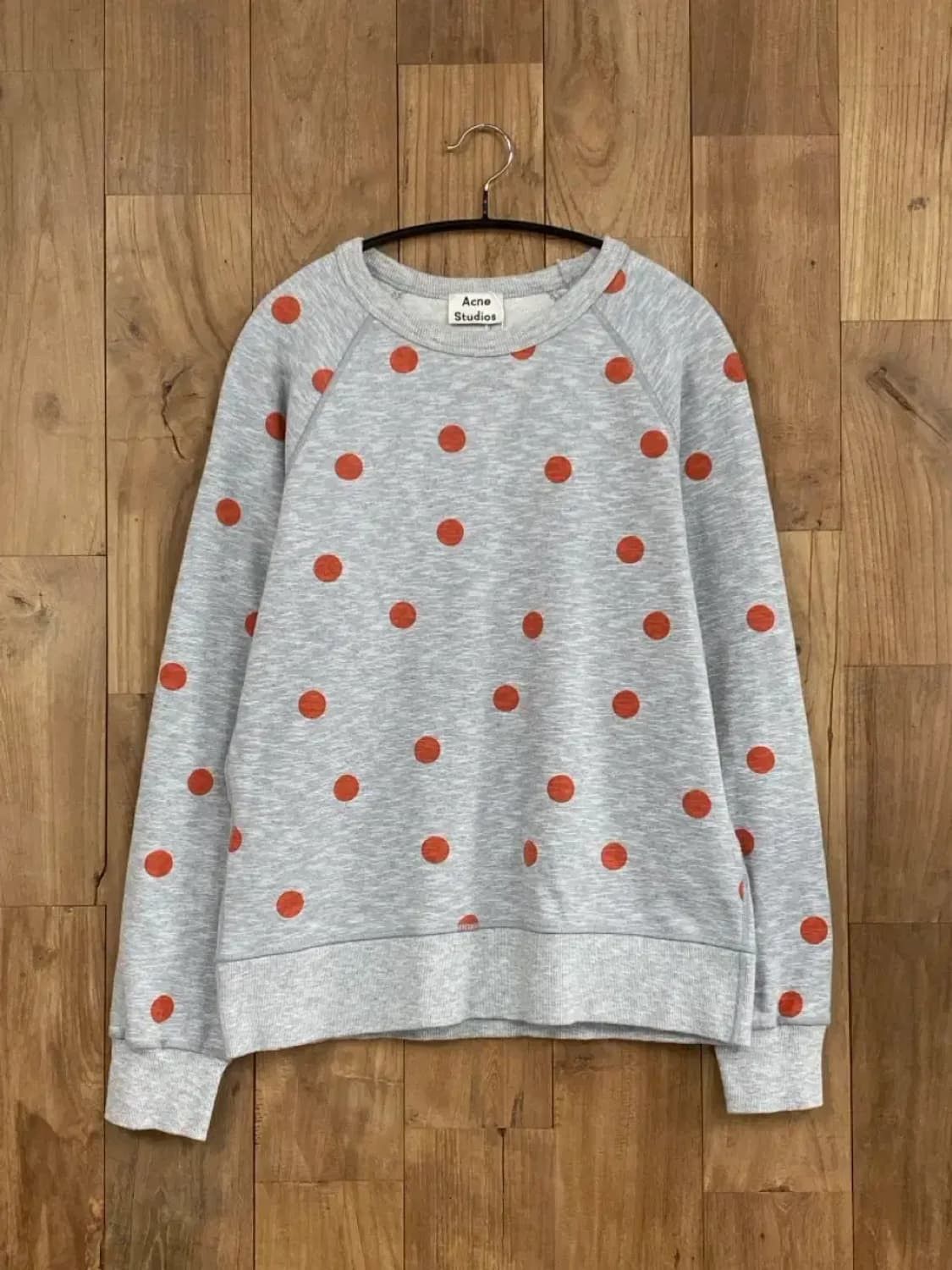 Acne Studios Acne studios polka dot college slogan paw14 sweatshirt Size US M / EU 48-50 / 2 - 1 Thumbnail