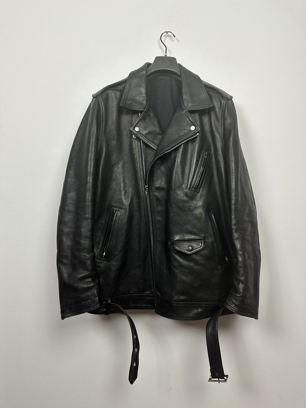 Rick Owens FW23 ‘LUXOR’ DRKSHDW Horse Leather Jumbo Luke Stooges Jacket Size US L / EU 52-54 / 3 - 1 Thumbnail