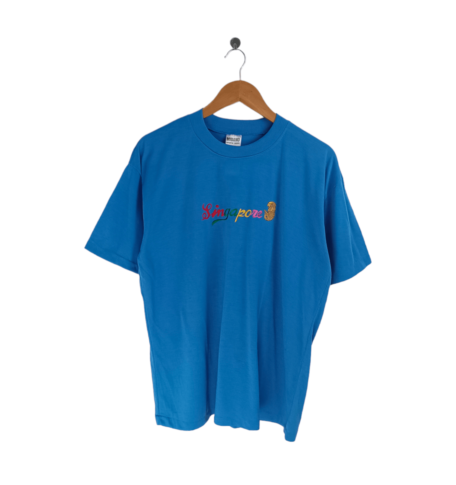 Other VINTAGE 80'S SINGAPORE EMBROIDERED LOGO TEE Size US L / EU 52-54 / 3 - 1 Thumbnail