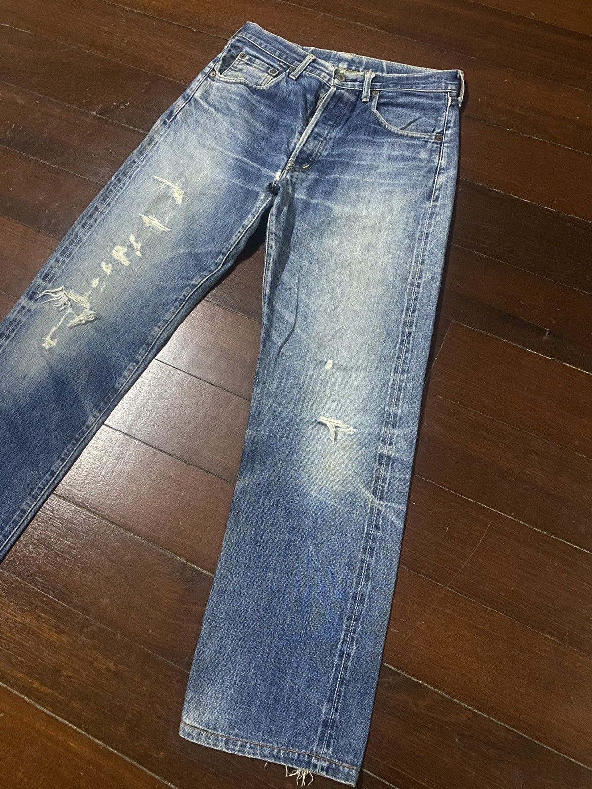 Levi's Vintage Redline Levi's Big E 503B LVC rework distressed Size US 32 / EU 48 - 4 Thumbnail