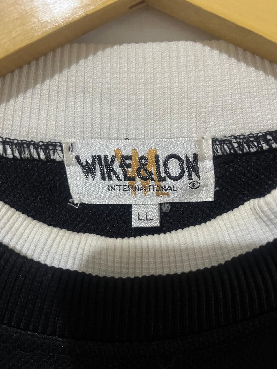 Japanese Brand Sweater Vintage 90's Wike & Lon Big Logo Size US XL / EU 56 / 4 - 4 Thumbnail