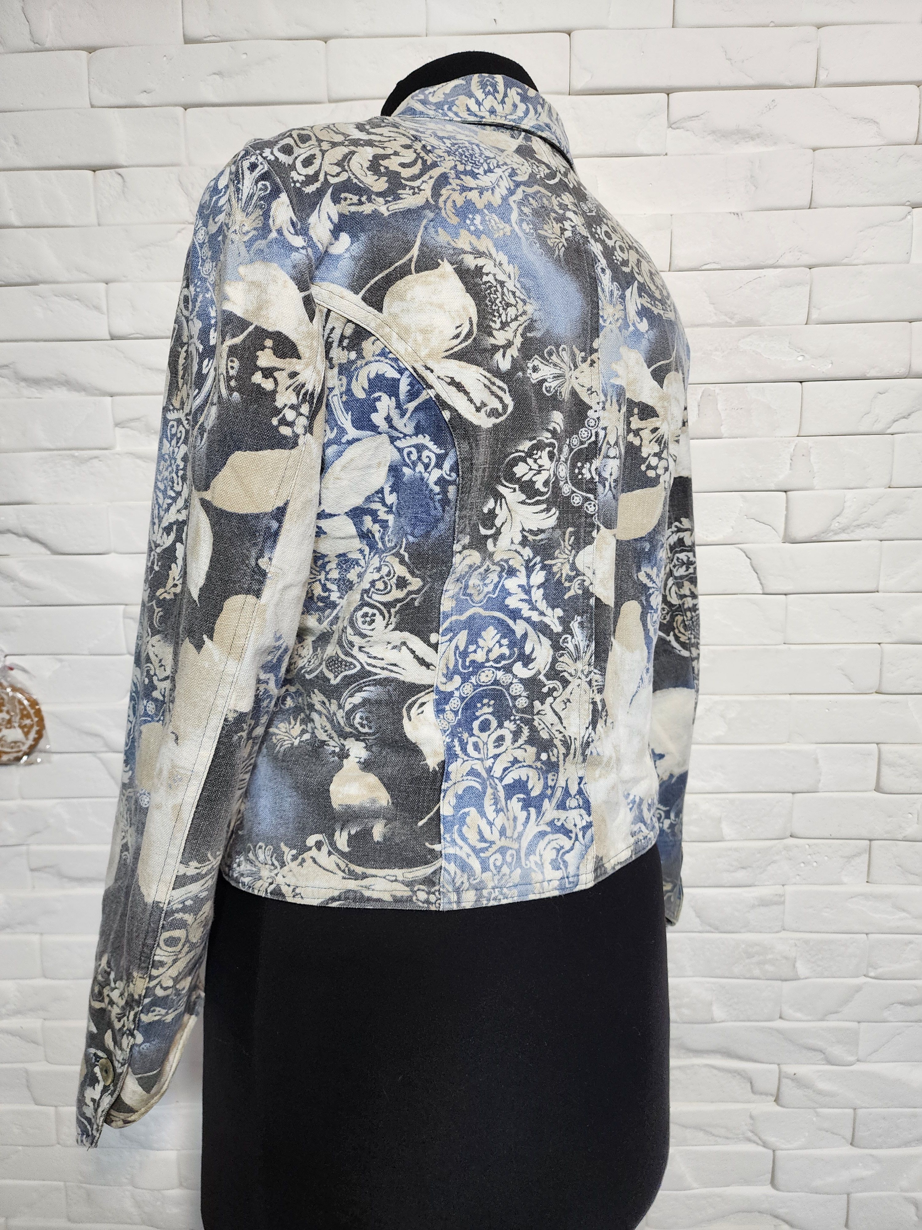 Other Denim Jacket: Women's Blue Jean Blazer Size M / US 6-8 / IT 42-44 - 6 Thumbnail