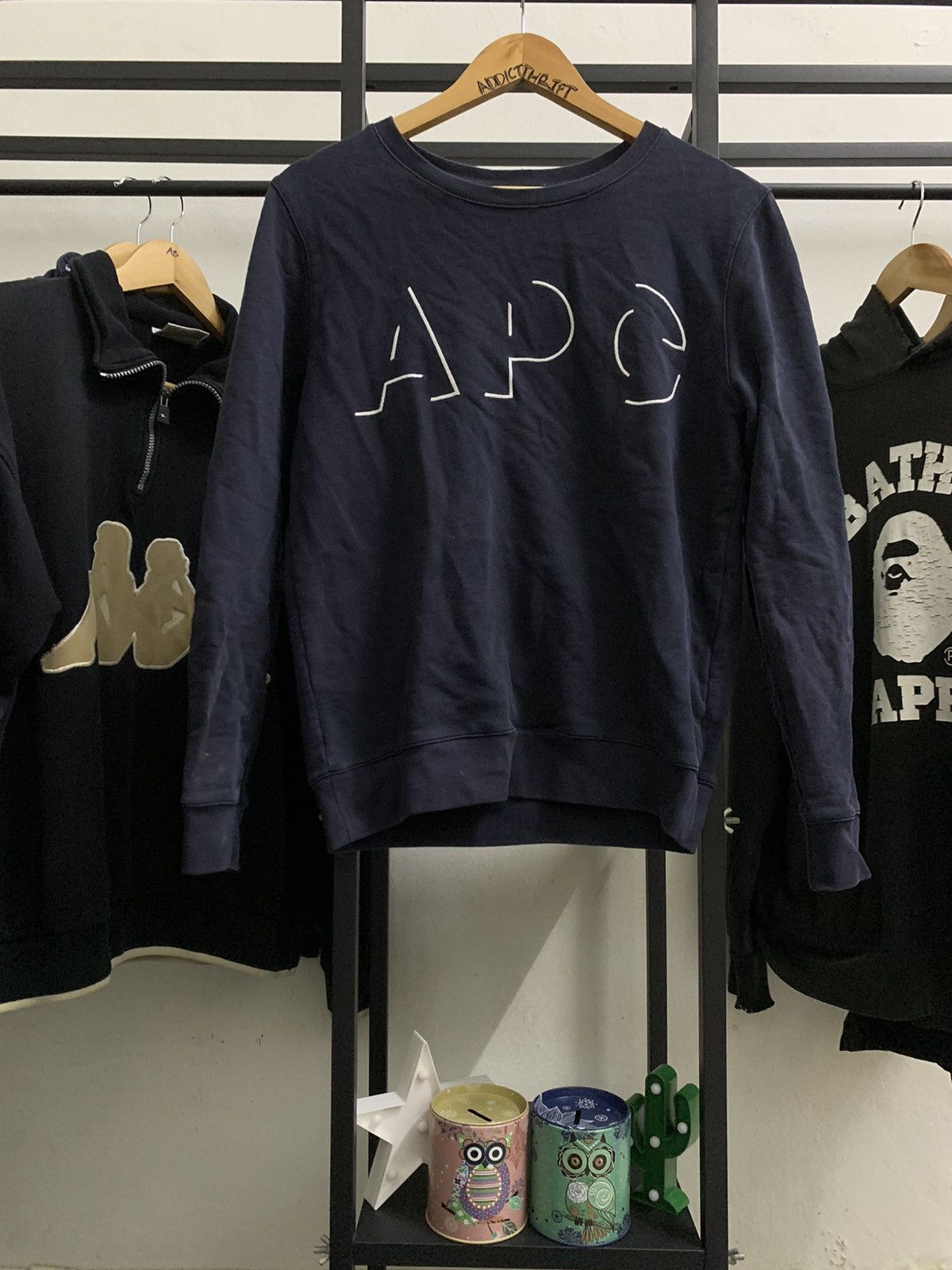 A.P.C. × Designer × Japanese Brand A.P.C. BIG 3D LOGO SWEATSHIRT Size US XS / EU 42 / 0 - 1 Thumbnail