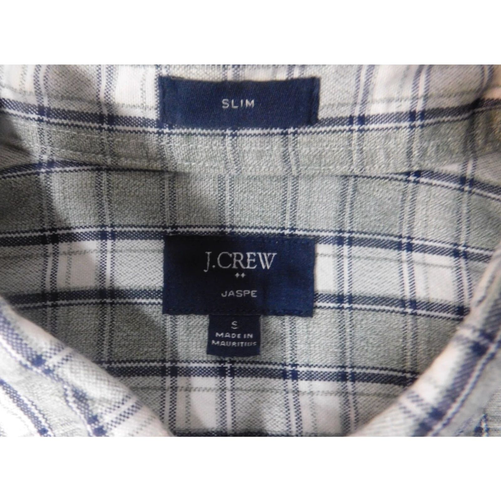 J.Crew J.CREW Shirt Slim Green Plaid Button-Down Mens Small Slim Button Up Regular Collar Size US S / EU 44-46 / 1 - 5 Thumbnail