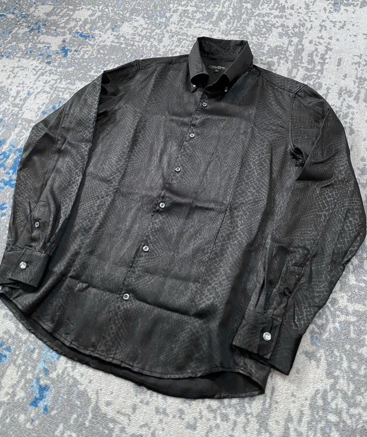 Cute Acute Snake Skin Button Down Shirt
