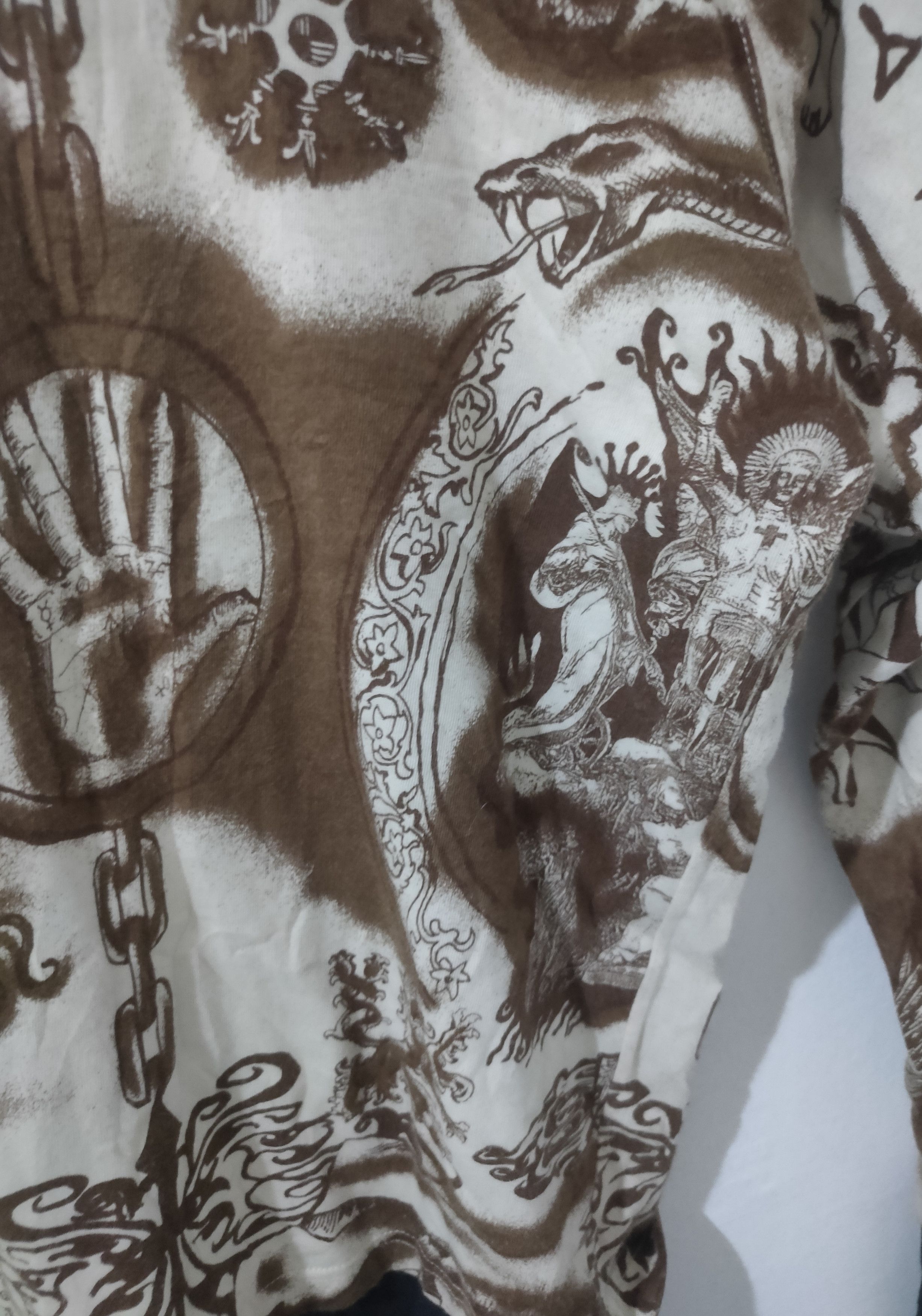 Jean Paul Gaultier Vintage 90s Junior Gaultier Tattoo Turtleneck Size US S / EU 44-46 / 1 - 7 Thumbnail
