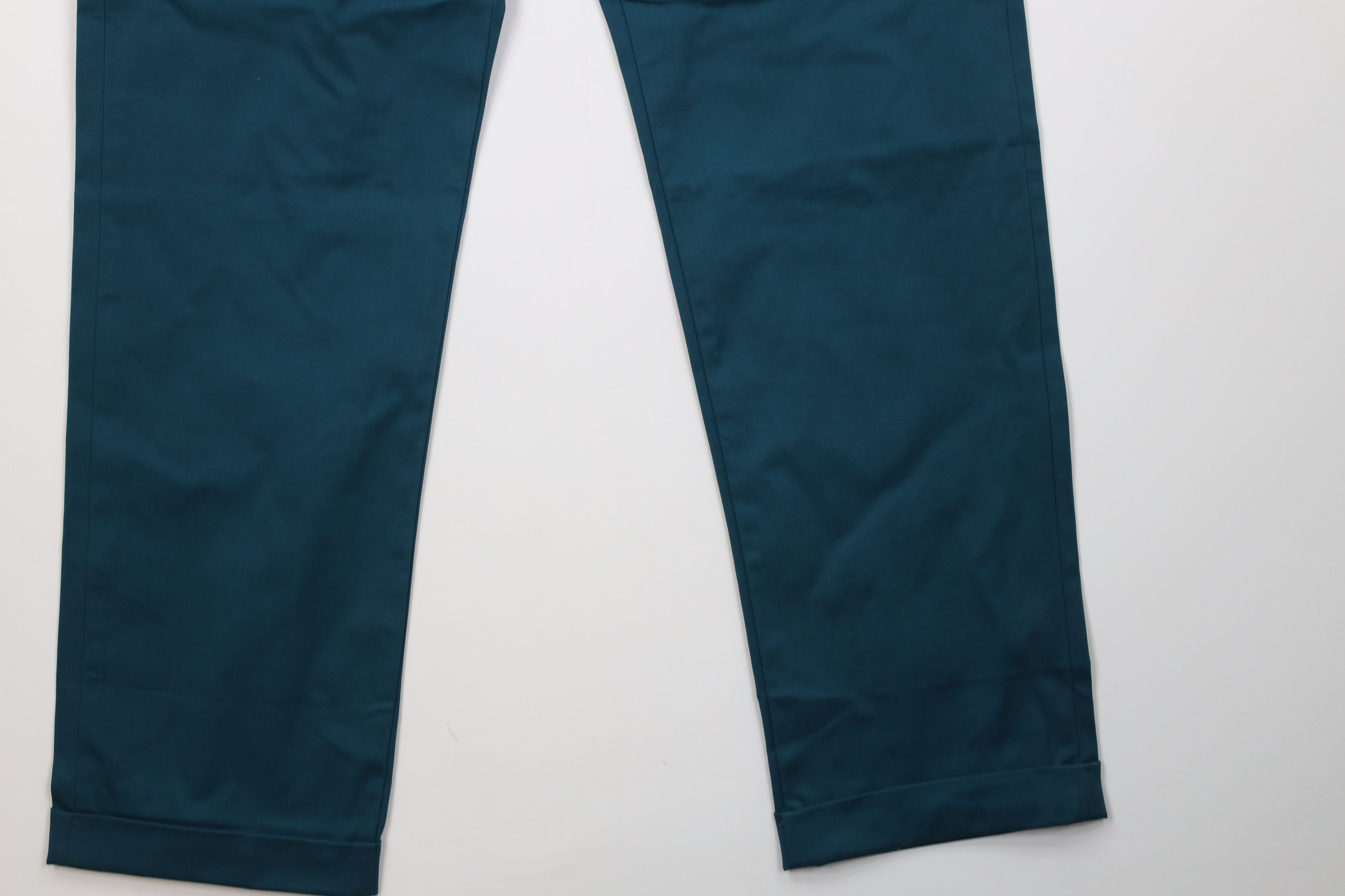 Lands' End New Lands End Cuffed Stretch Straight Leg Chino Pants Teal Size US 32 / EU 48 - 5 Thumbnail