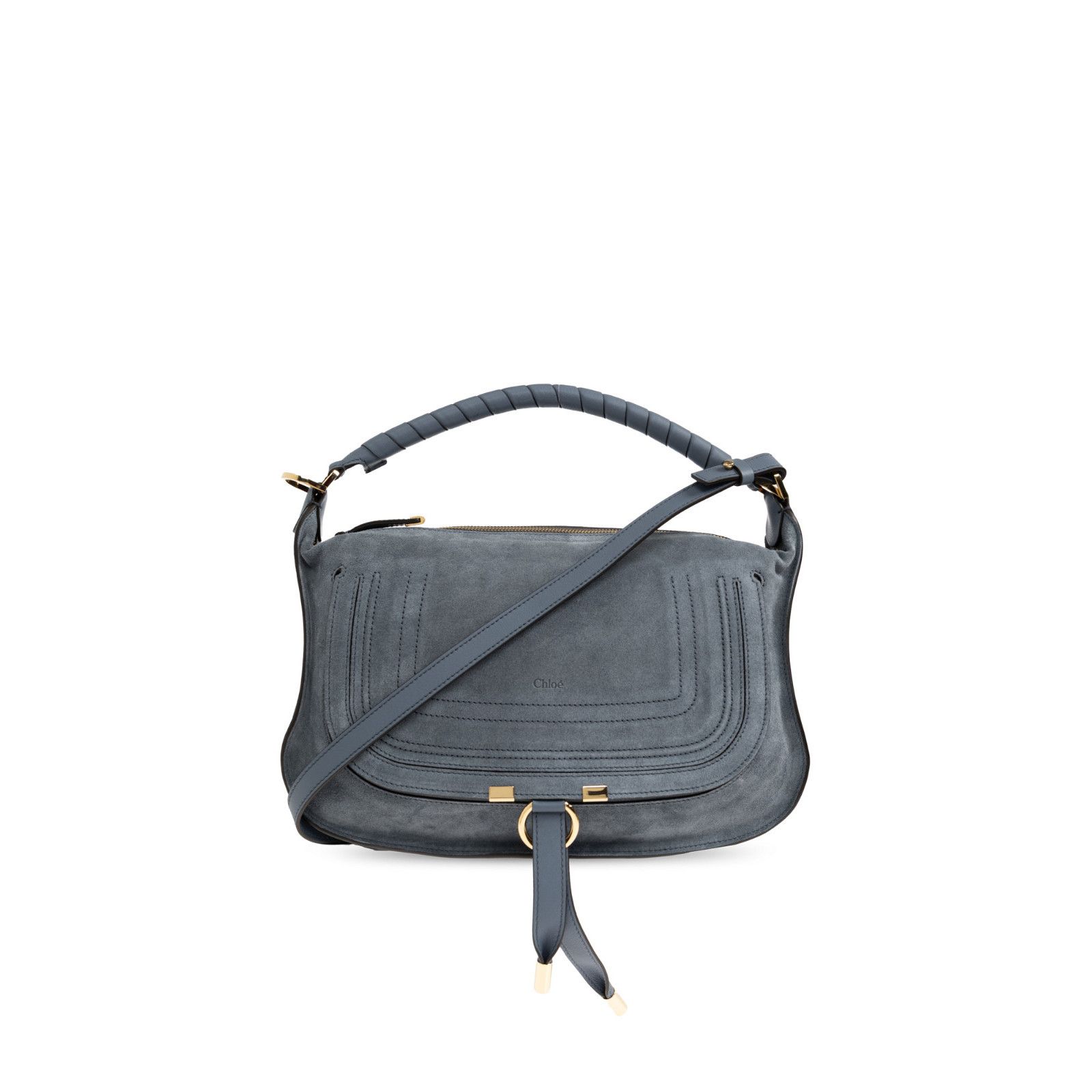 Chloe Chloe Small Blue Soft Suede Shoulder Bag New & Authentic Size ONE SIZE - 1 Thumbnail