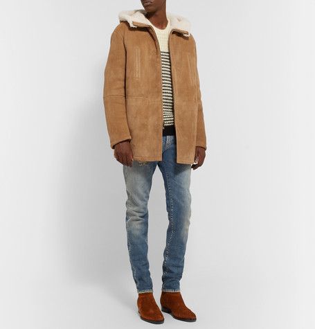 Saint Laurent Paris Saint Laurent Shearling Suede Parka 50 Size US M / EU 48-50 / 2 - 2 Thumbnail