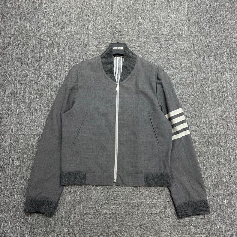 Thom Browne Thom Browne size2 Striped pilot jacket Size US M / EU 48-50 / 2 - 1 Thumbnail