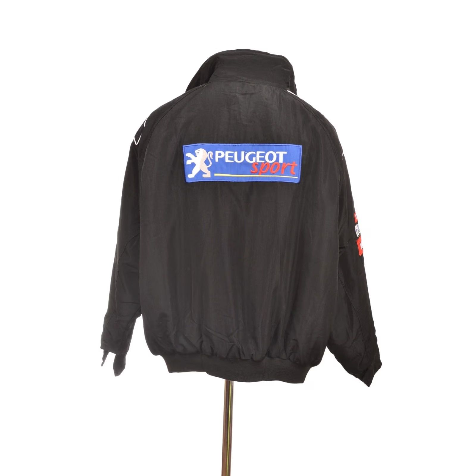 Vintage World Rally Car Peugeot Sport Vintage Racing Jacket XL Men Black Bomber Jacket Size US XL / EU 56 / 4 - 5 Thumbnail