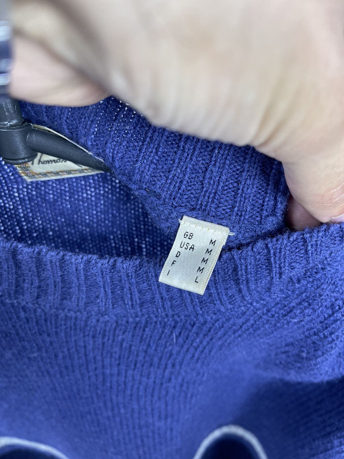 Burberry Thomas Burberry Sweater Knit Size M Blue 100% Wool Vintage Size US M / EU 48-50 / 2 - 5 Thumbnail