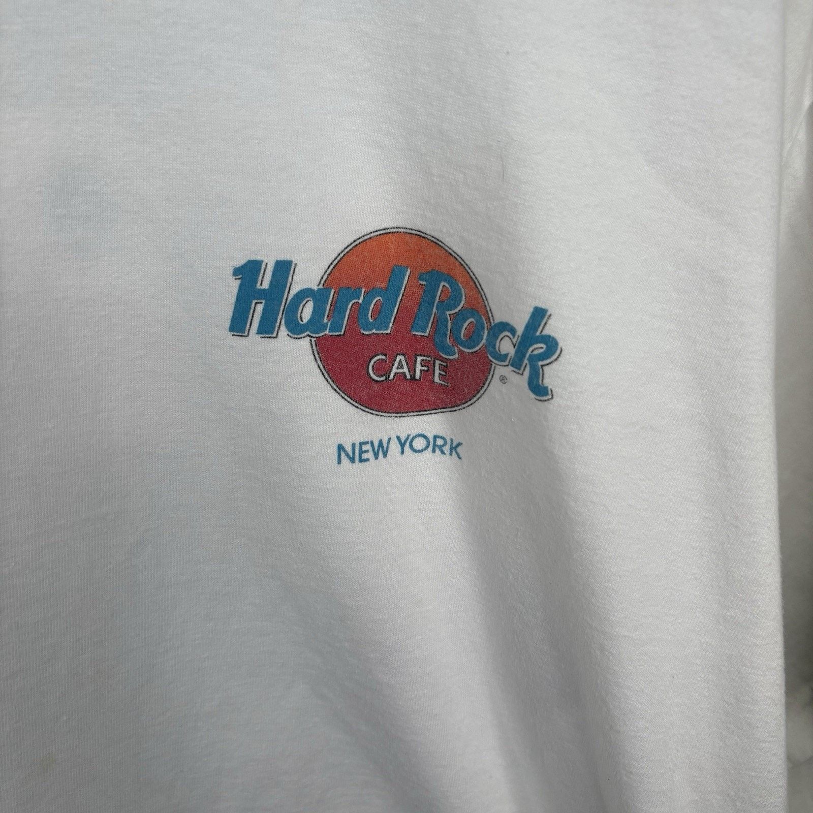 Hard Rock Cafe Vintage 90’s White New York Hard Rock Tee Size X-Large Size US XL / EU 56 / 4 - 4 Thumbnail