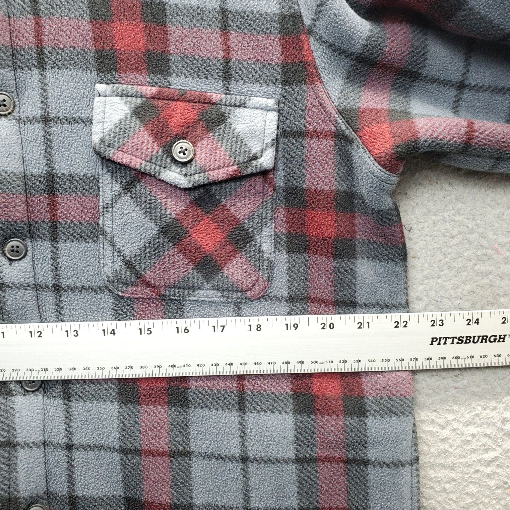 Vintage Freedom Foundry Mens Shacket Multi Plaid Sherpa Lined Button Front EUC M Size Size US M / EU 48-50 / 2 - 4 Thumbnail