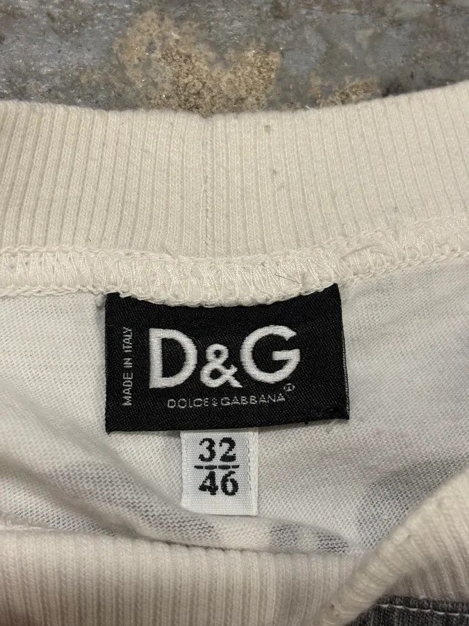 Dolce & Gabbana SS2005 Dolce & Gabbana Grey & White Young Men T-Shirt Size US S / EU 44-46 / 1 - 10 Thumbnail