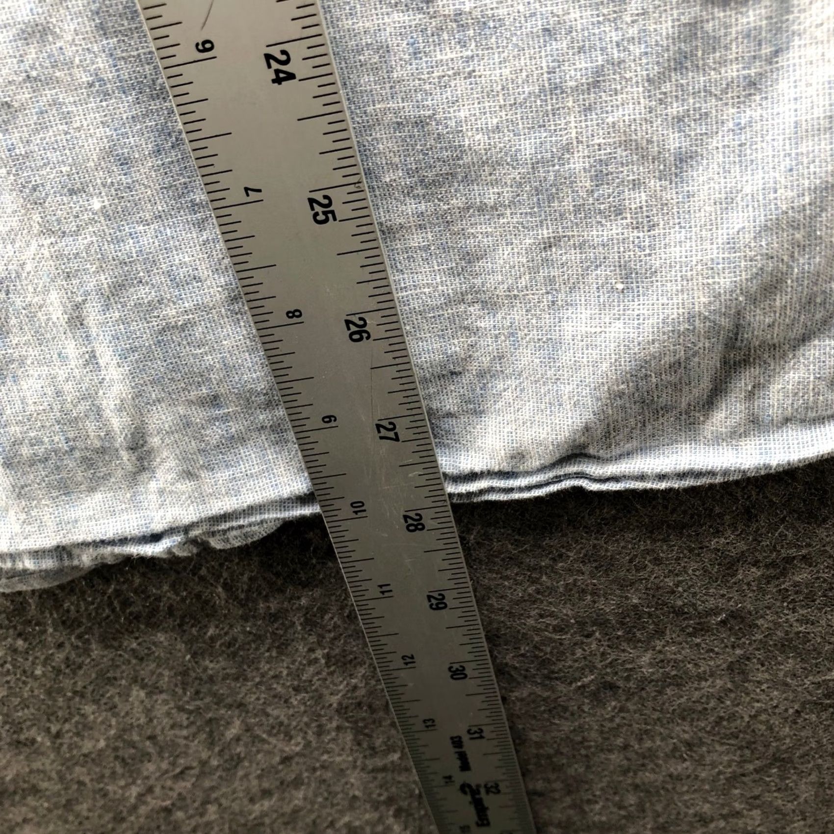 H&M H&M Cotton Linen Shirt Mens M Short Sleeve Button Up Light Blue Heather Size US M / EU 48-50 / 2 - 8 Thumbnail