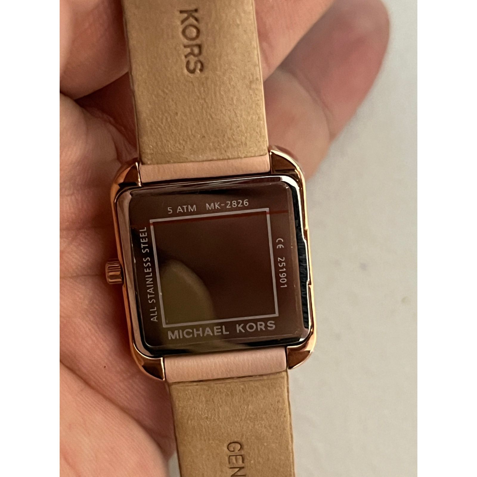 Michael Kors Michael Kors MK2826 Drew Blush Pink Leather Double Wrap Size ONE SIZE - 6 Thumbnail