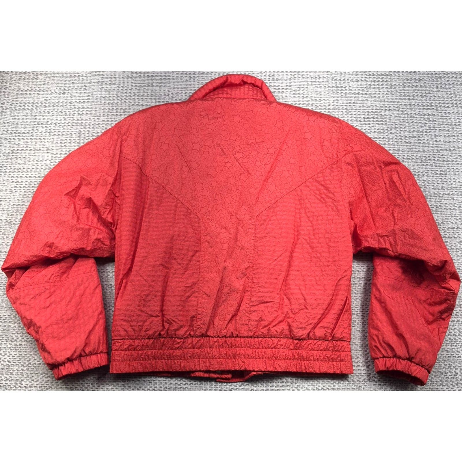 Vintage VINTAGE Nils Jacket Womens 4 Red Star Print Insulated Nylon Bomber Ski Allover Geometric 80s Womens Size S / US 4 / IT 40 - 6 Thumbnail