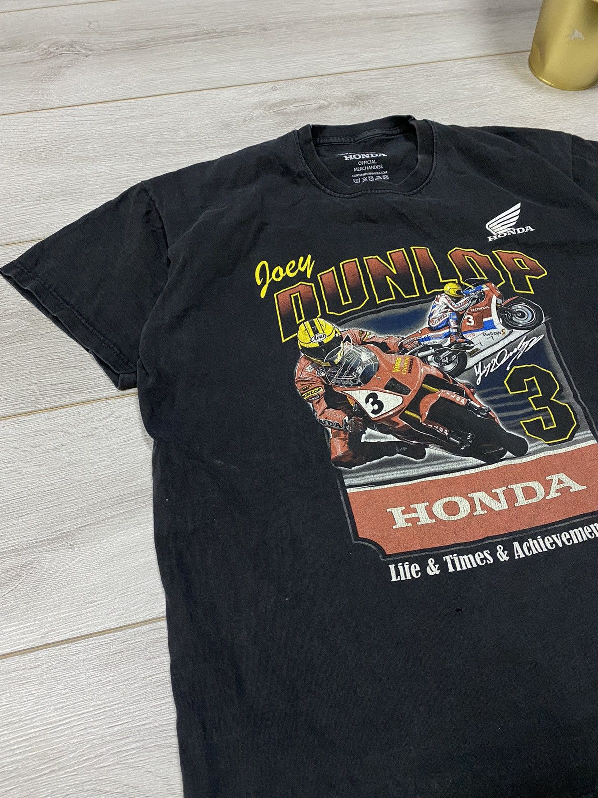 Honda Honda Dunlop Isle of Man vintage t-shirt Size US XL / EU 56 / 4 - 3 Thumbnail