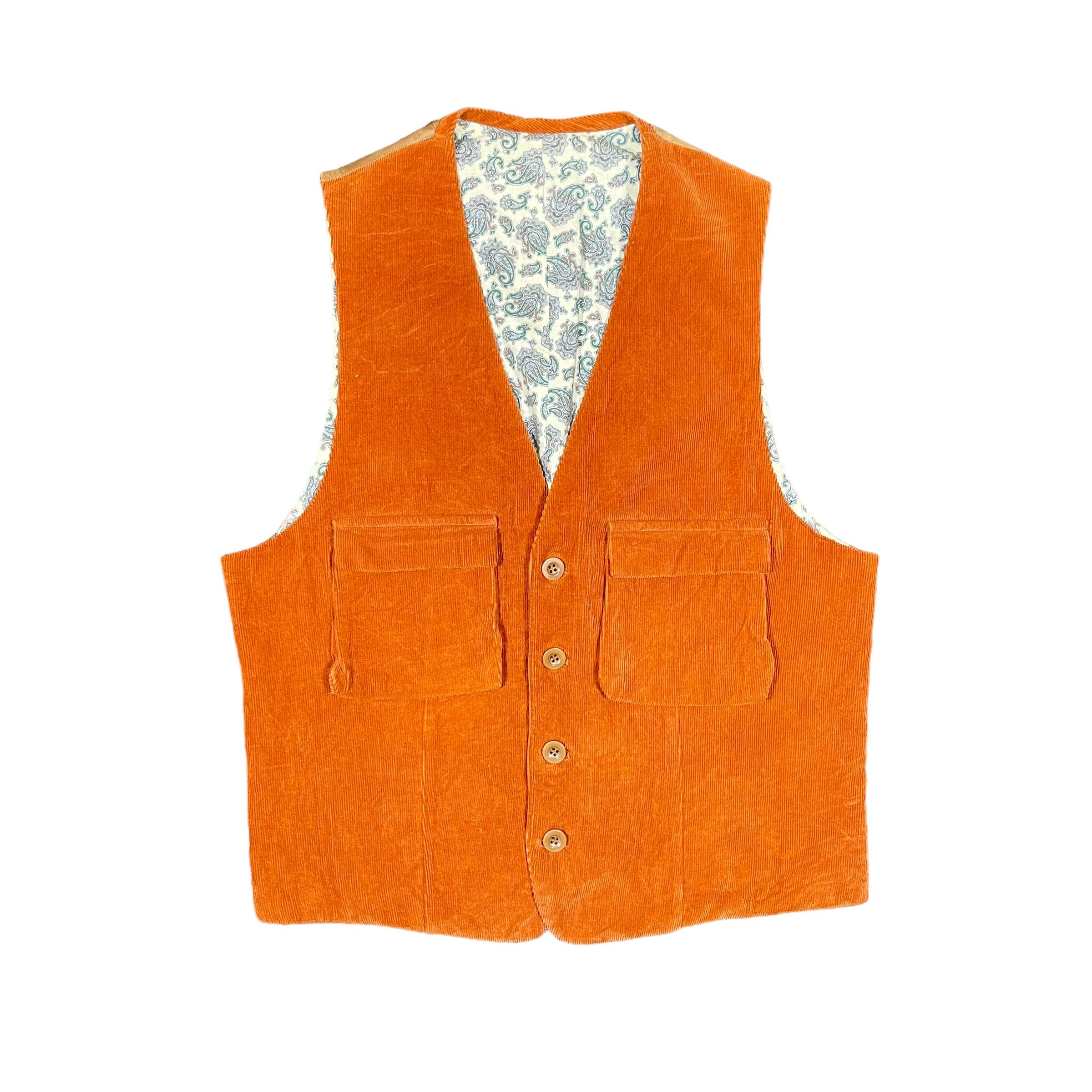 Yohji Yamamoto Yohji Yamamoto Y's Paisley Corduroy Reversible 1980s Vest Size US M / EU 48-50 / 2 - 2 Thumbnail