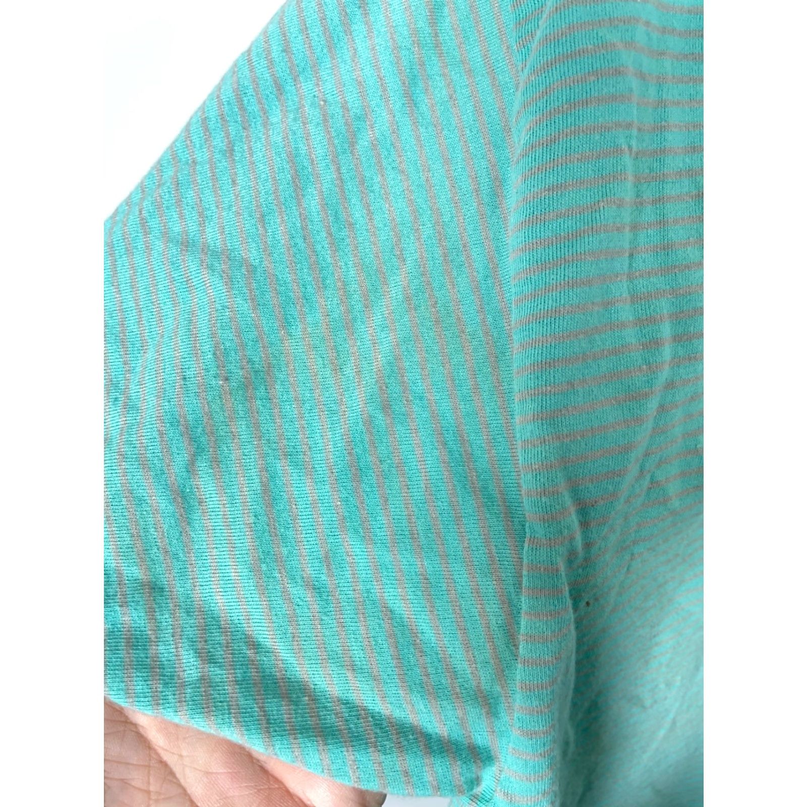 Saturdays NYC VTG Saturdays Striped T-Shirt Adult Large Green Single Stitch Thin Skater Surf Size US L / EU 52-54 / 3 - 7 Thumbnail