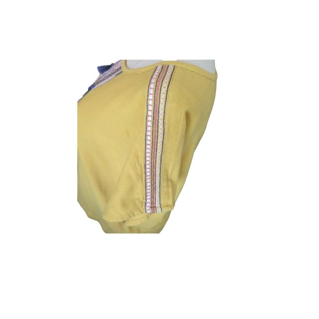 Ariat Ariat Flutter Sleeve Top Yellow Southwestern With Tassels XL Size XL / US 12-14 / IT 48-50 - 3 Thumbnail